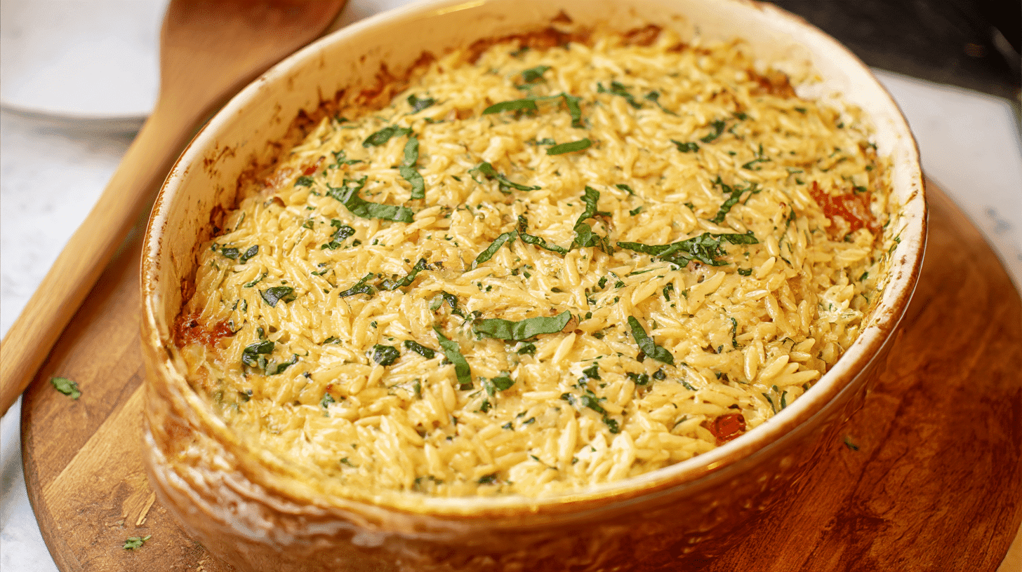 Orzo Boursin Bake Oven