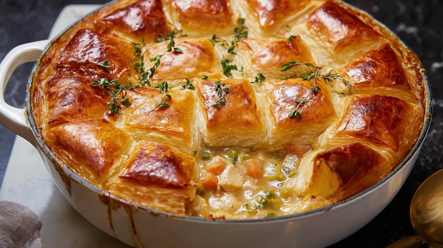Chicken Pot Pie With Puff Pastry