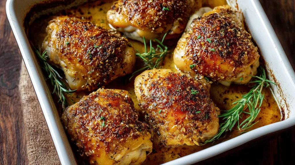 Crispy Oven-Baked Chicken Thighs