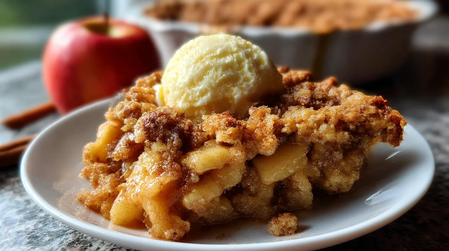 easy apple pie dump cake recipe